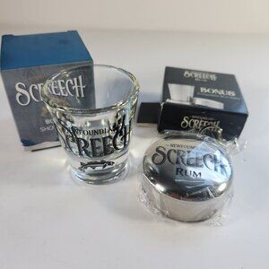 Newfoundland Screech Shot Glasses Lot of Two Collectible Barware